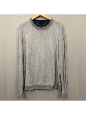 Ted Baker Light Gray Crewneck Sweater Size XL 5